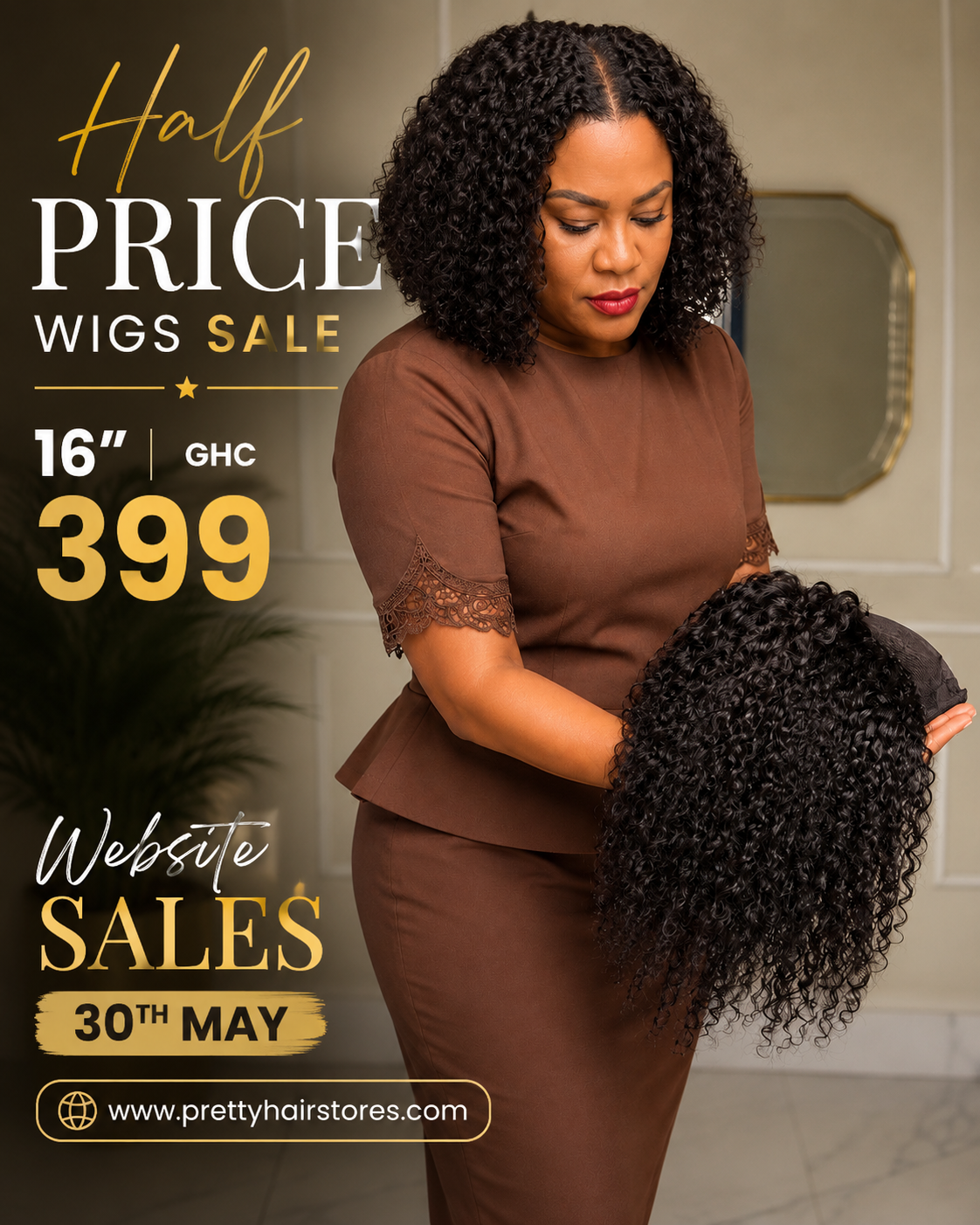 13x4 Kinky curl human hair wig