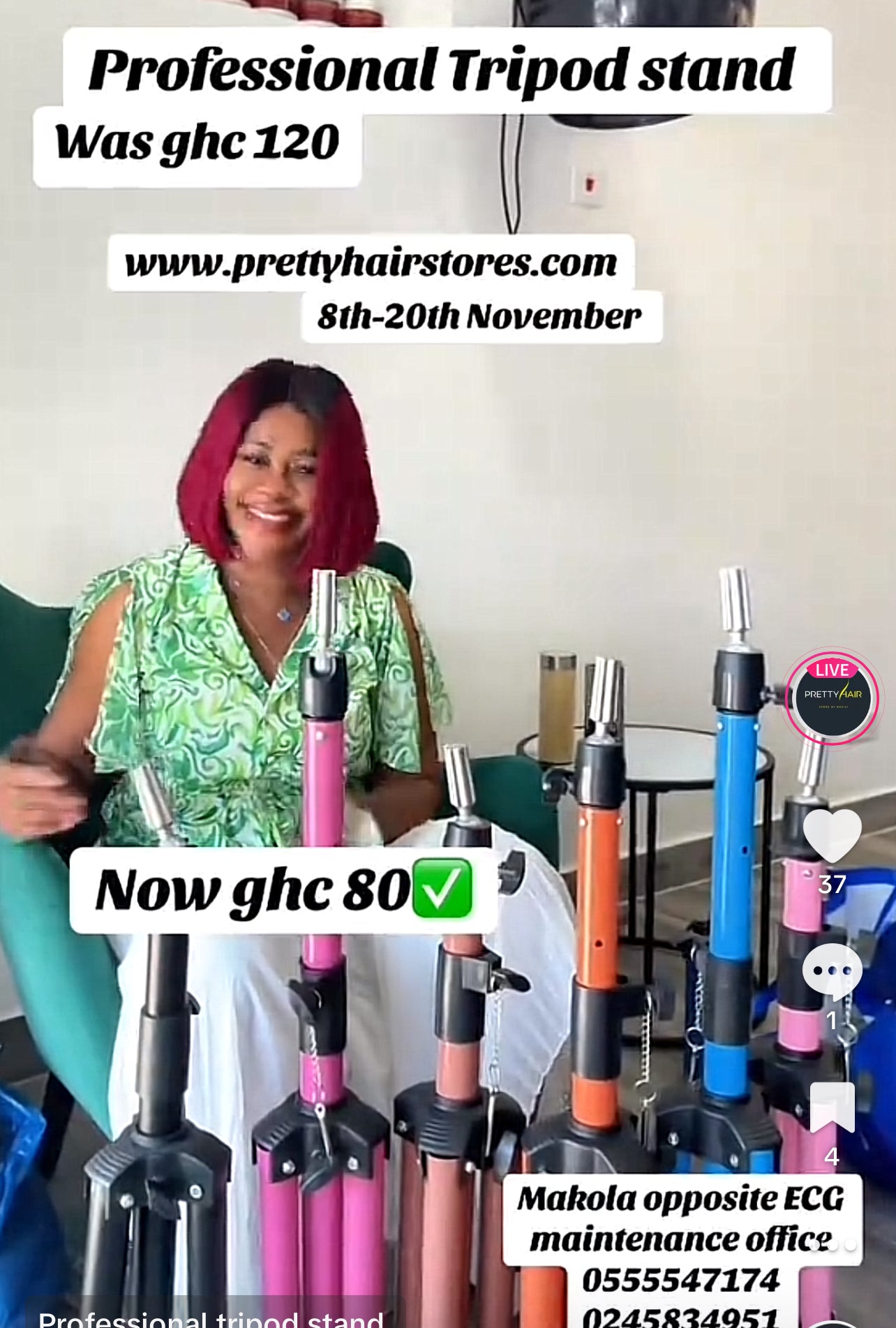 Heavy duty tripod stand