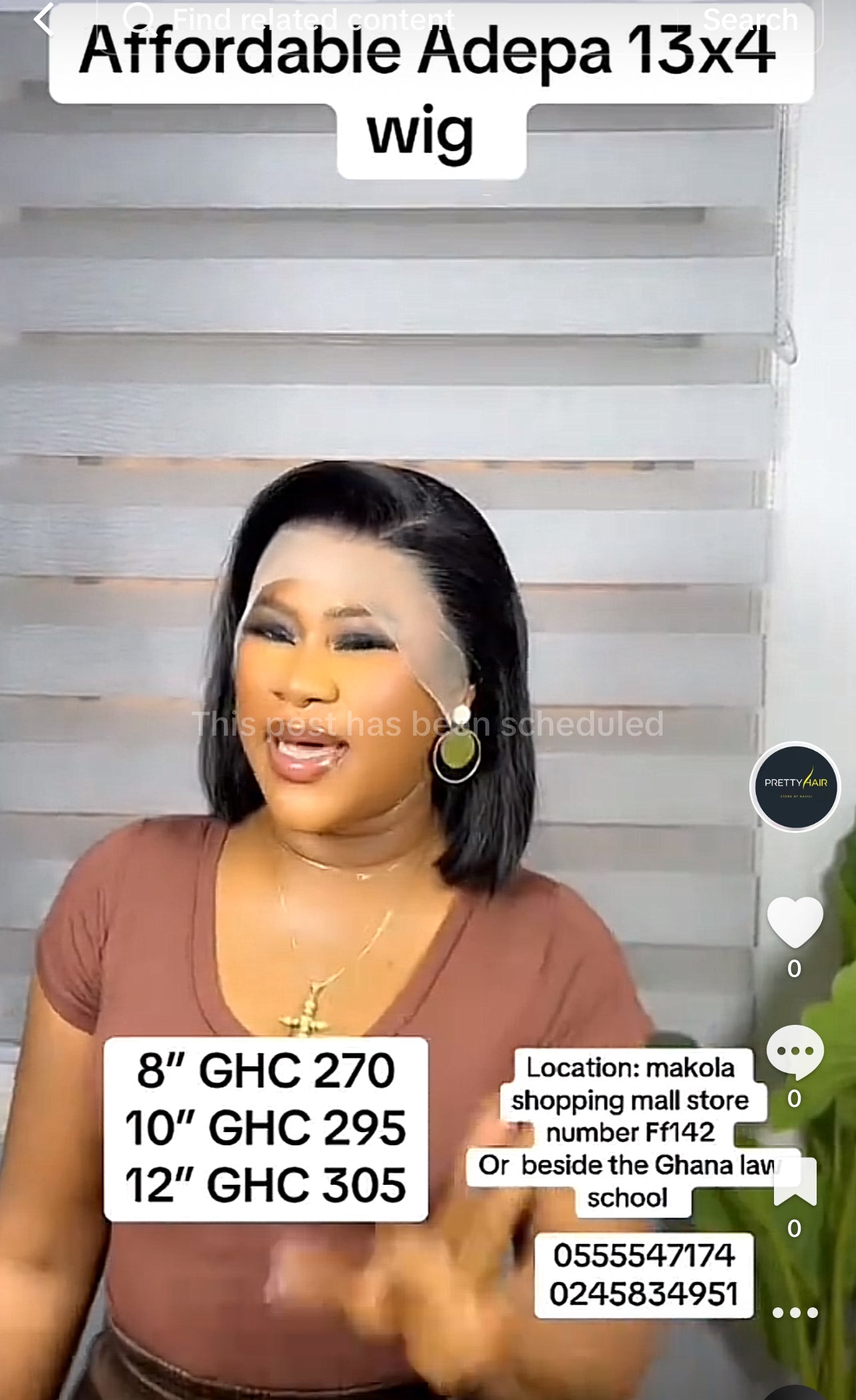 Adepa frontal bob wig