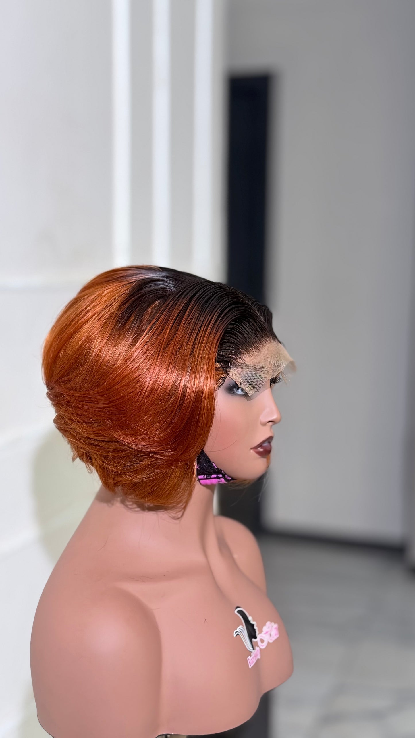 Archy Cut Burgundy Bob Wig – Black Beauty Hair | Luxury Human Hair Wig