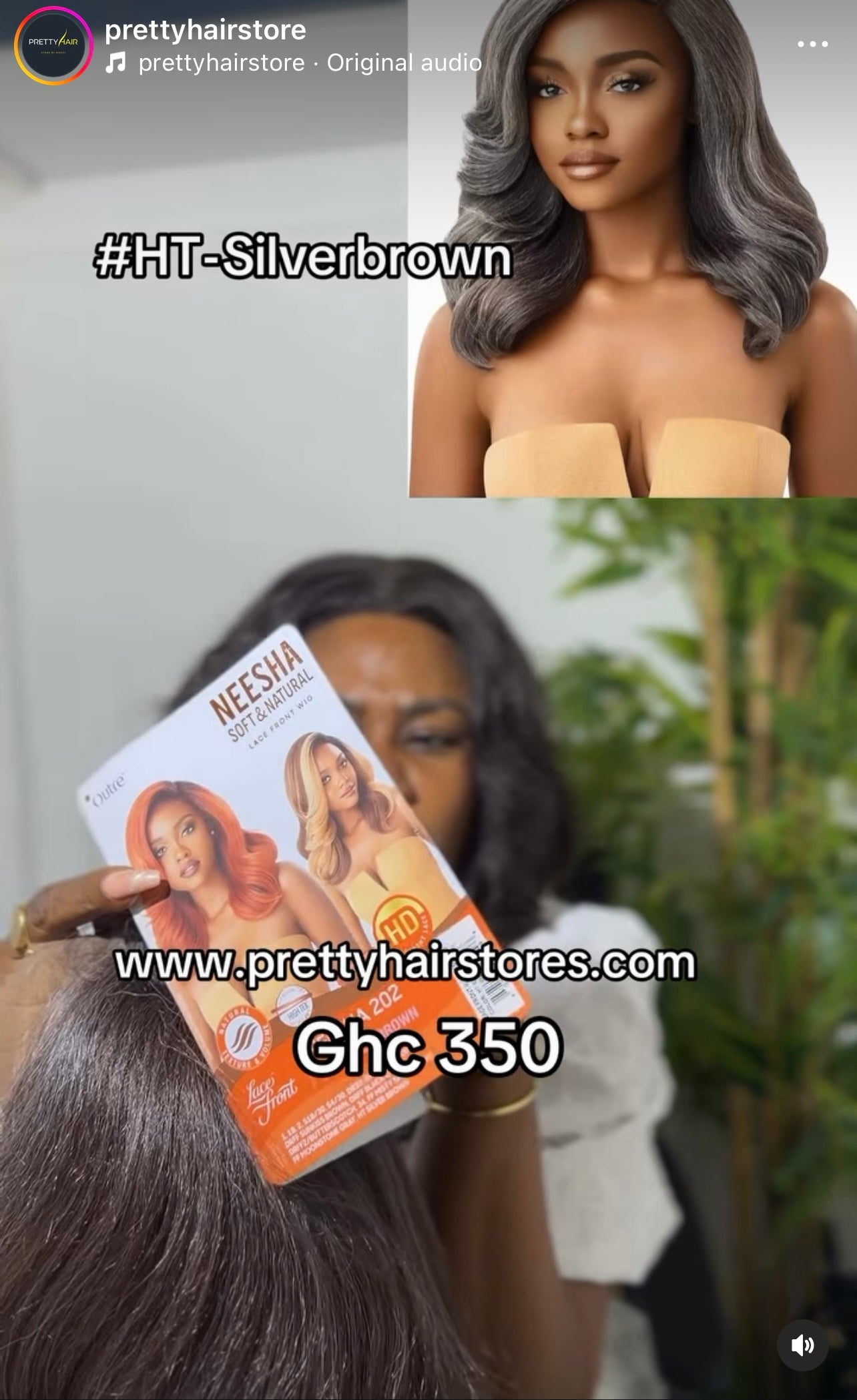 Outre Lace Neesha #HT-Silverbrown