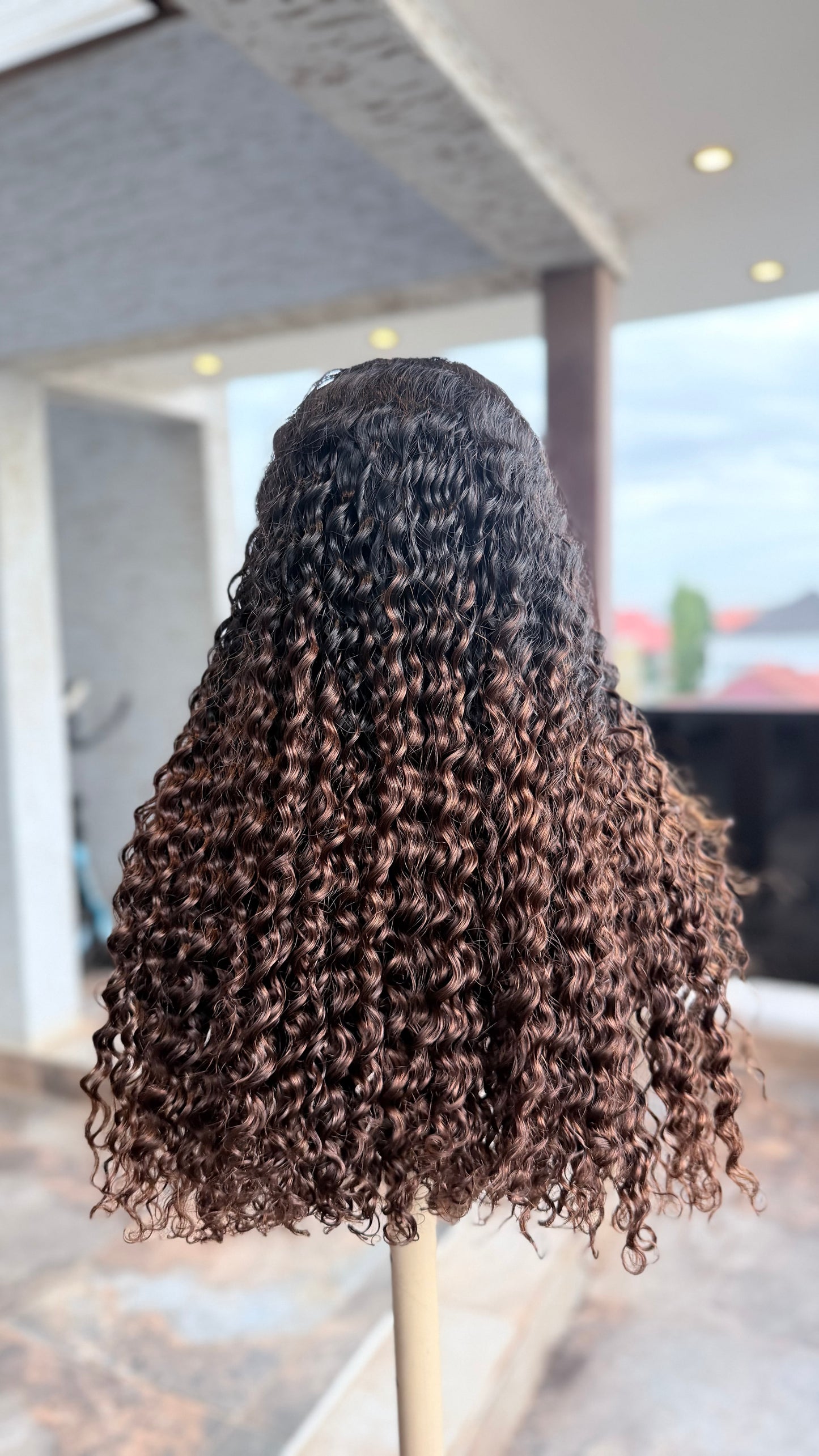 Rich Aunty Premium Deep Wave Wig – 5×5 HD Lace Closure Wig (300g Luxury Density)