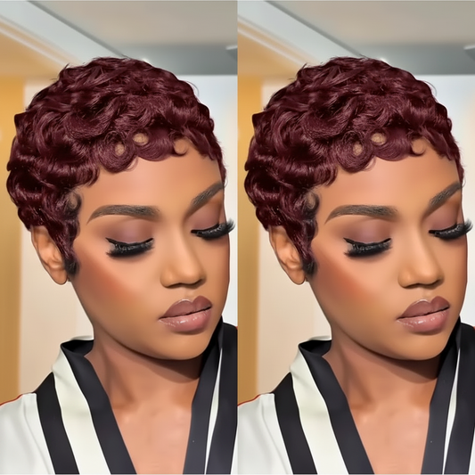 Lightweight Chioma Pixie Cut Wig – Short Human Hair Wig for Women | Natural Stylish Wig