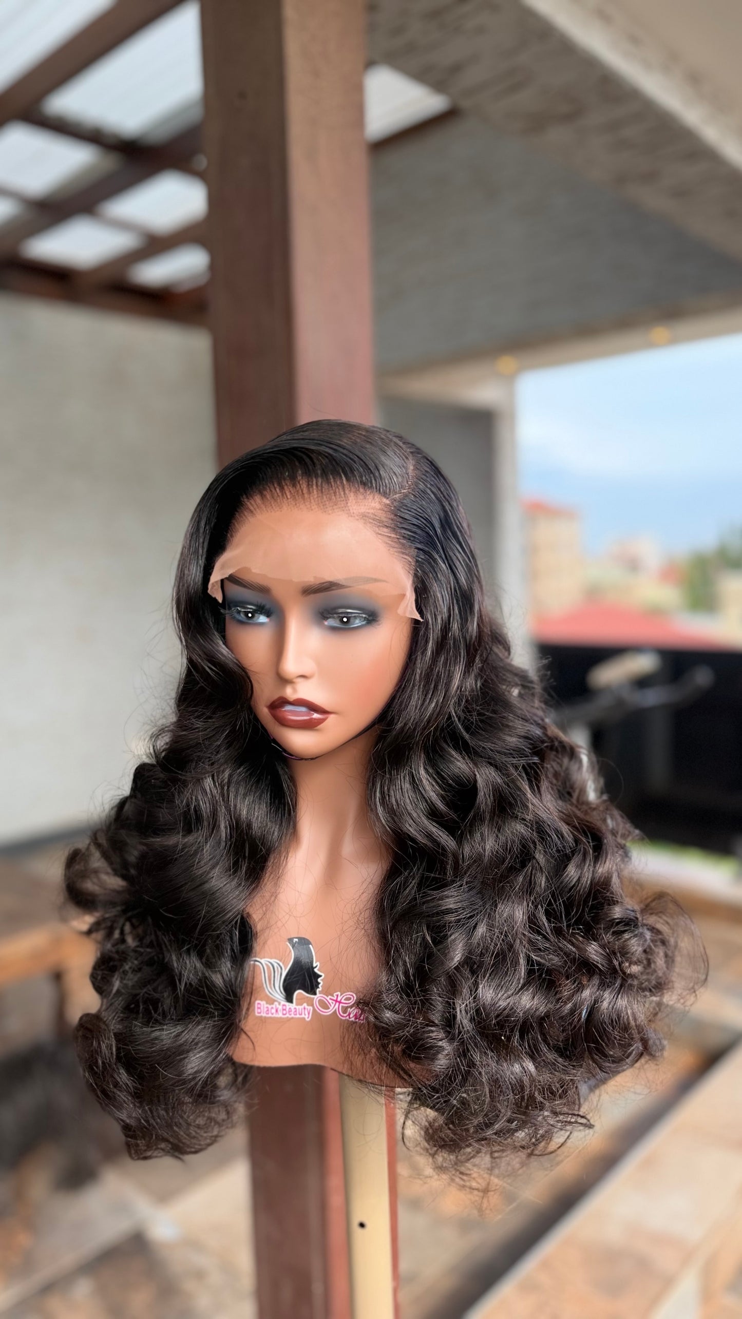 5x5 Bouncy Curly Human Hair Wig – Natural Volume Lace Closure Wig