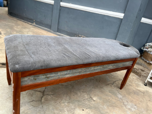 Solid wood massage bed