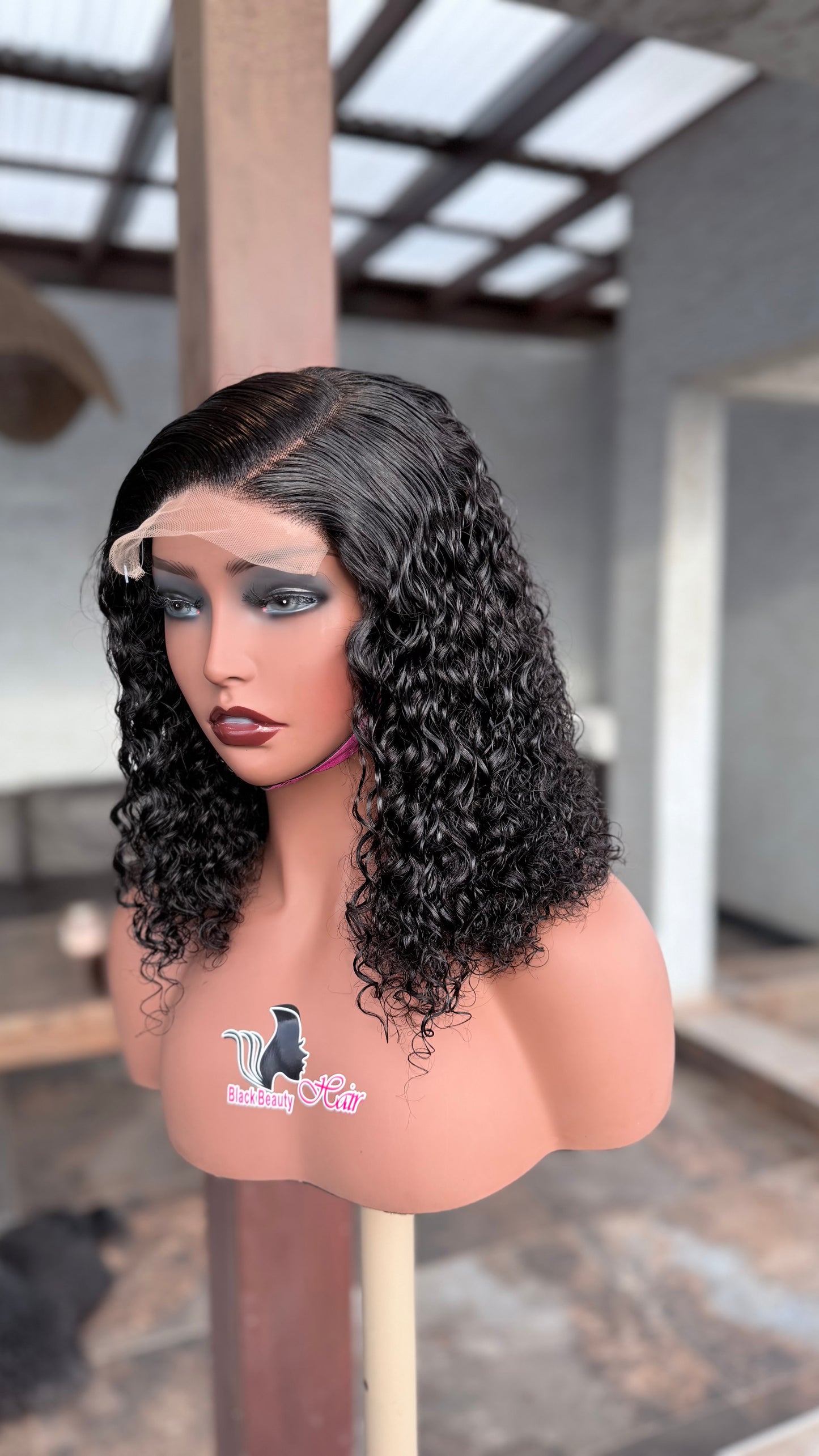 Romance Curls 5×5 Lace Closure Wig – Soft Curly Human Hair Wig
14”