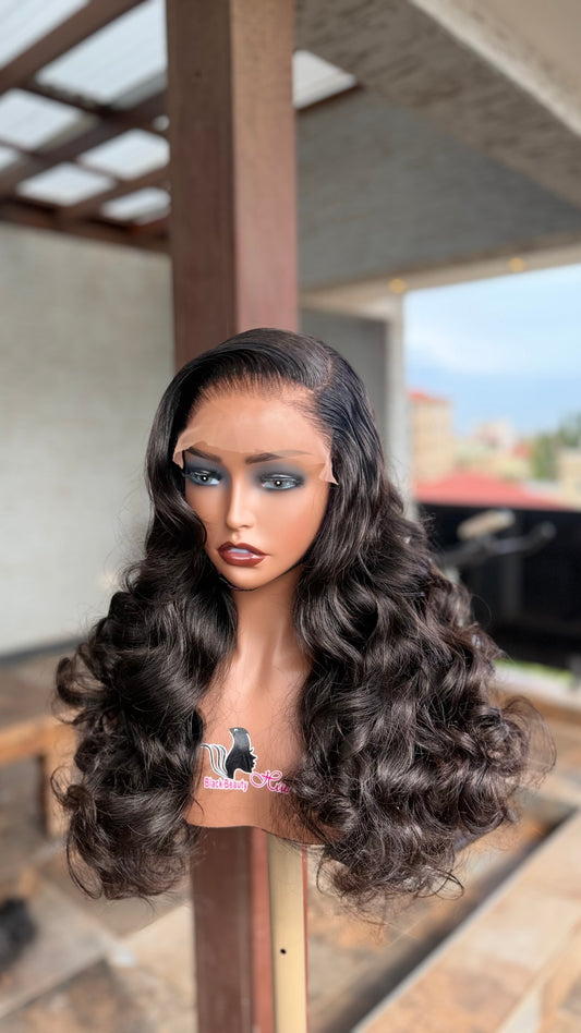 5x5 Bouncy Curly Human Hair Wig – Natural Volume Lace Closure Wig