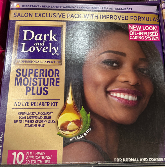 Dark and lovely hair relaxer salon size
