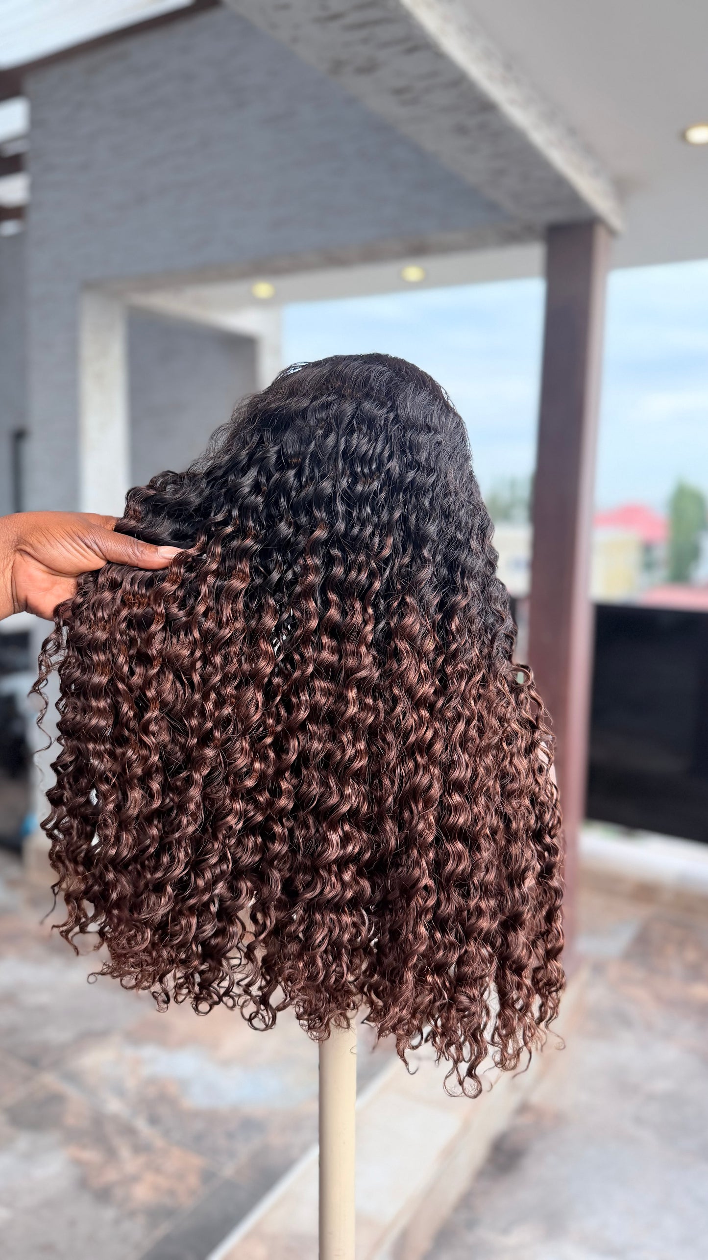 Rich Aunty Premium Deep Wave Wig – 5×5 HD Lace Closure Wig (300g Luxury Density)