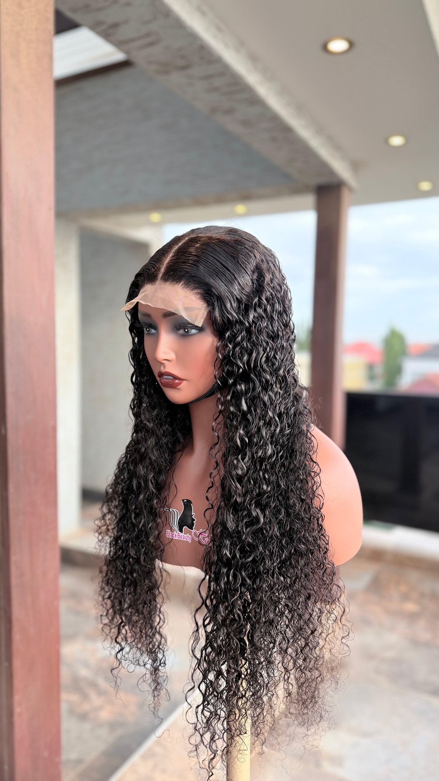 Sassy Curls 5×5 Lace Closure Wig – Deep Curly Human Hair Wig
