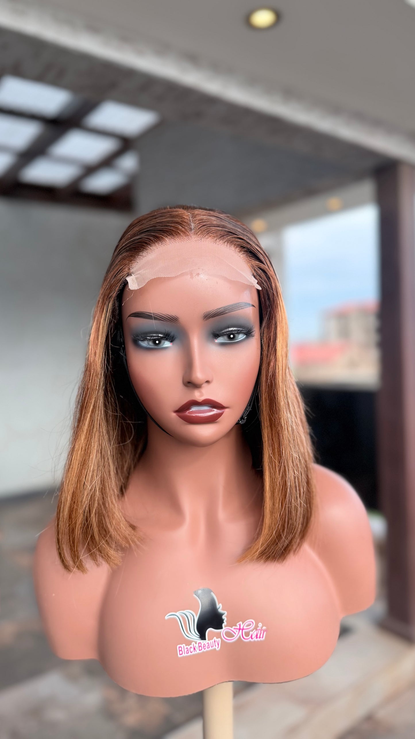 Cassandra 4x4 Lace Wig – Sleek Straight Bob Human Hair Wig