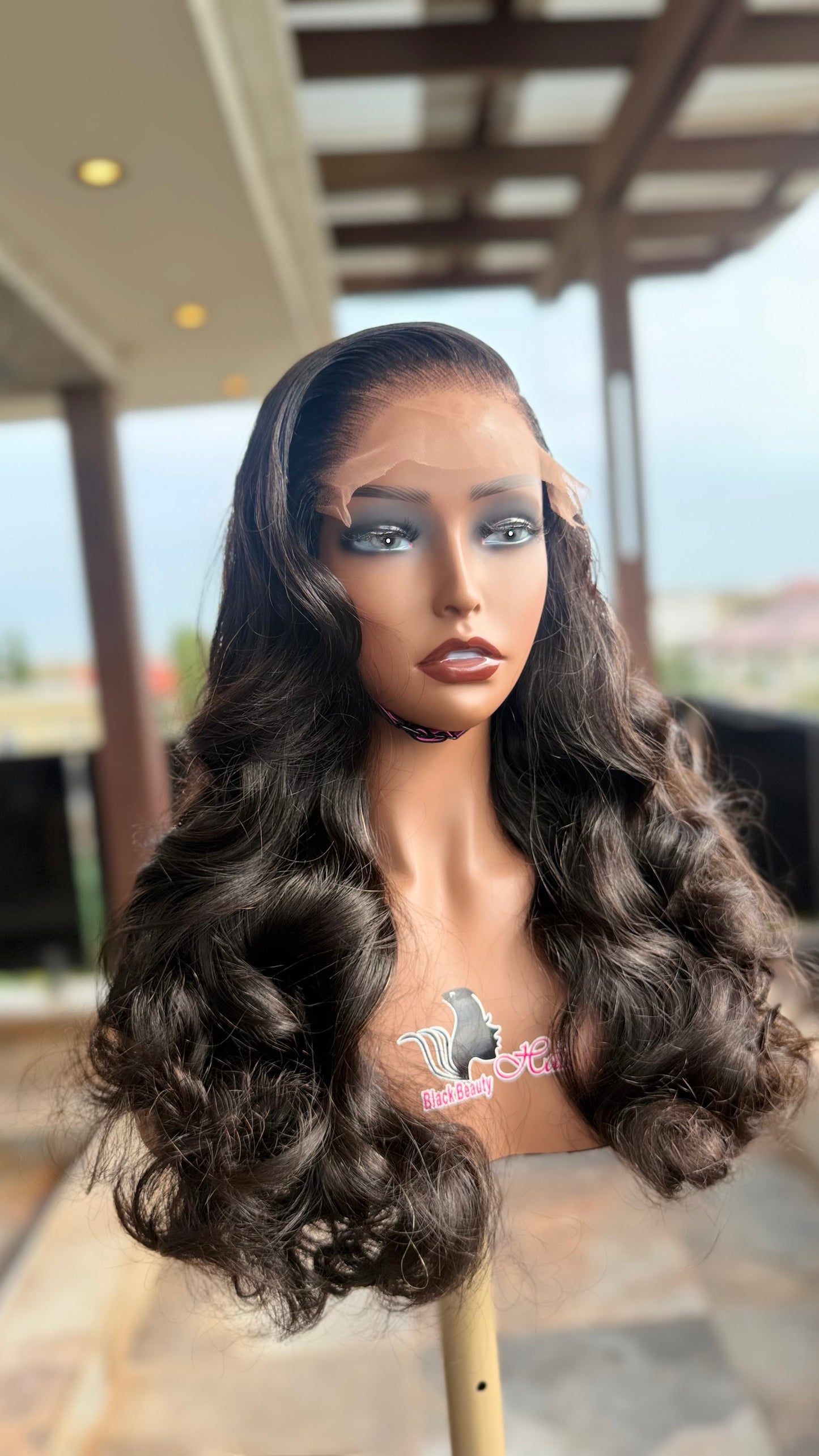 5x5 Bouncy Curly Human Hair Wig – Natural Volume Lace Closure Wig