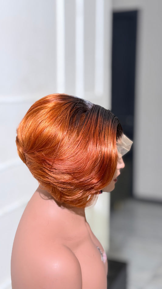 Archy Cut Burgundy Bob Wig – Black Beauty Hair | Luxury Human Hair Wig