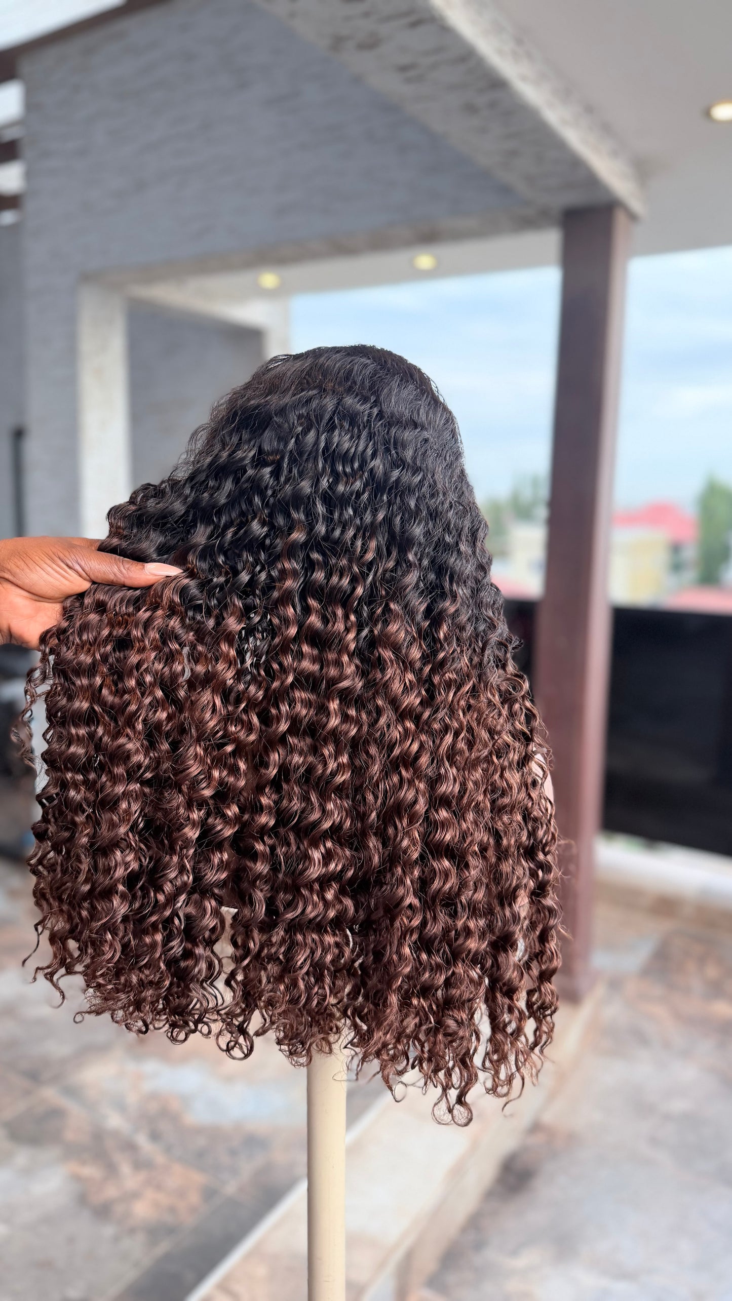 Rich Aunty Premium Deep Wave Wig – 5×5 HD Lace Closure Wig (300g Luxury Density)