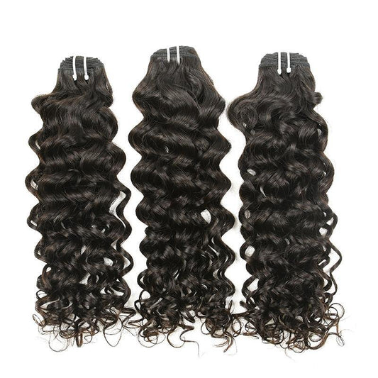 Pixie deep Curls #1B + 5x5 Closure
