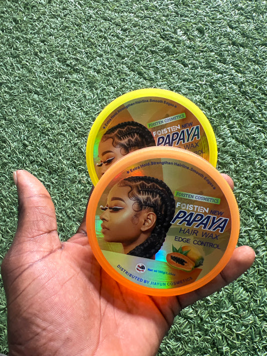 Papaya hair wax