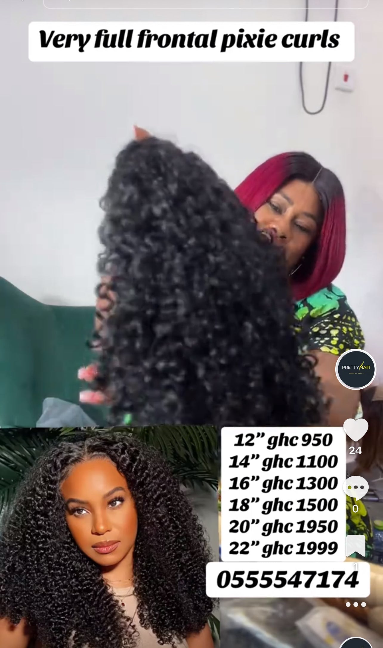 MY frontal curls wig