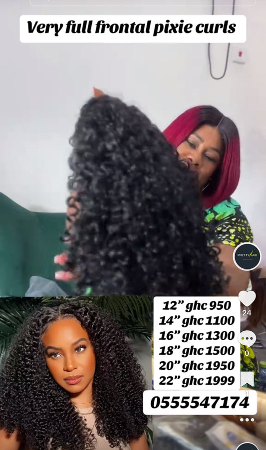 MY frontal curls wig