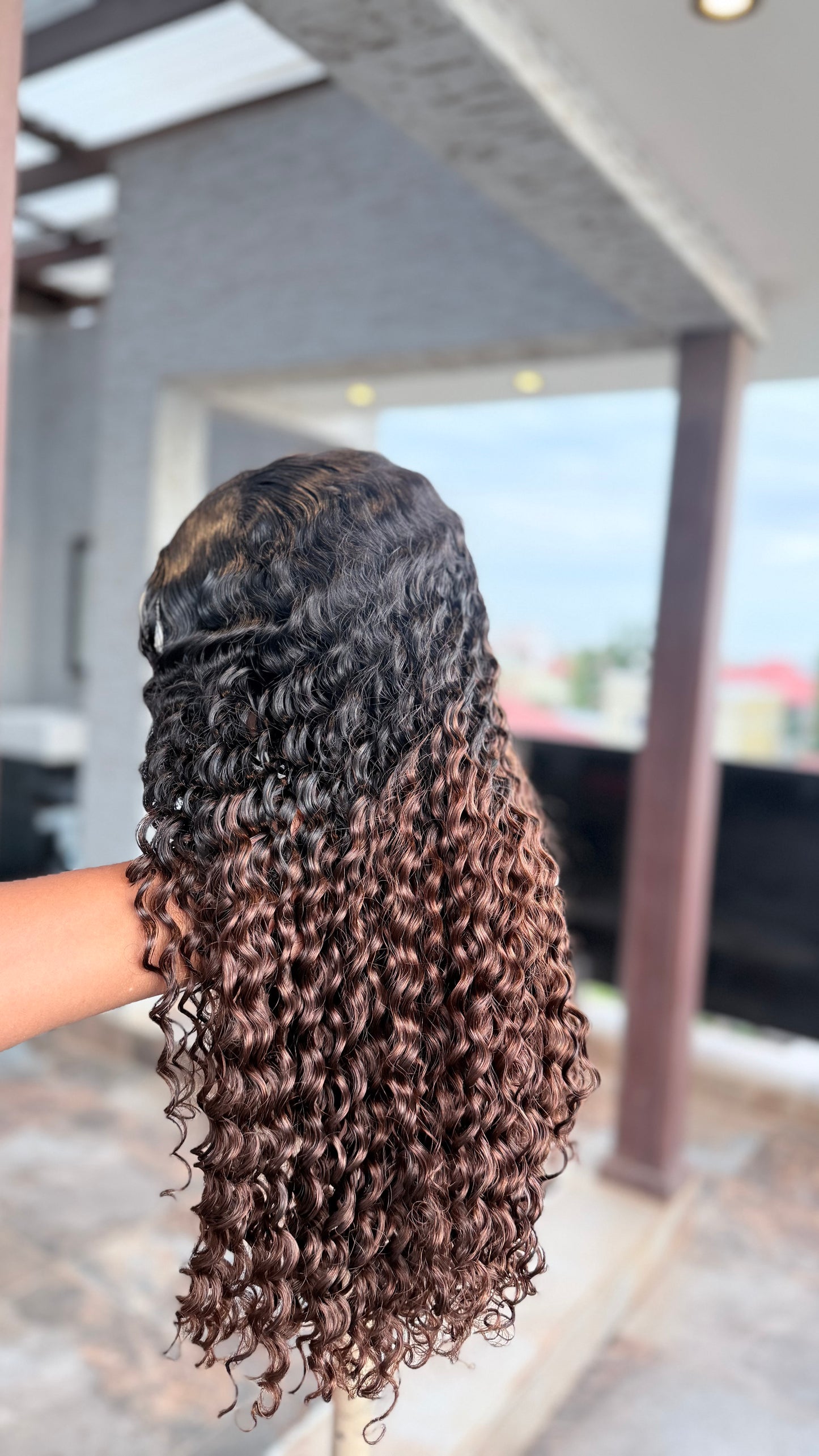 Rich Aunty Premium Deep Wave Wig – 5×5 HD Lace Closure Wig (300g Luxury Density)