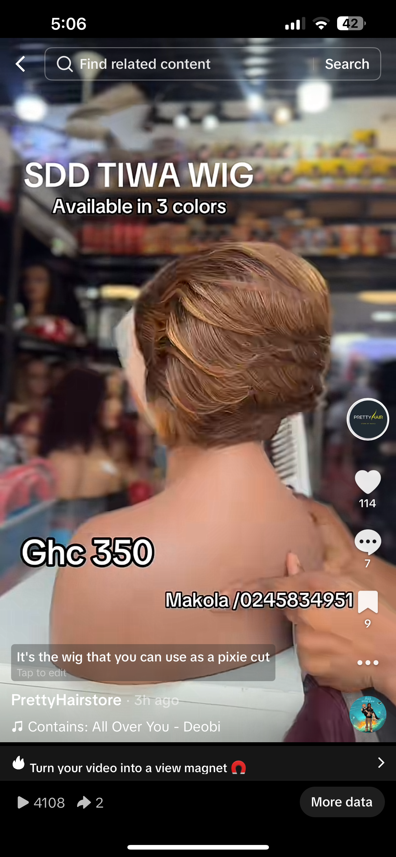 SDD TIWA WIG