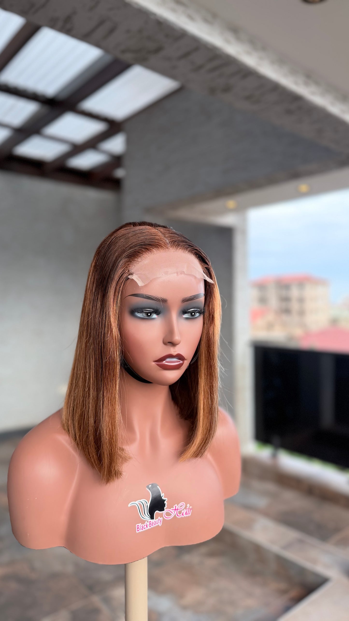 Cassandra 4x4 Lace Wig – Sleek Straight Bob Human Hair Wig