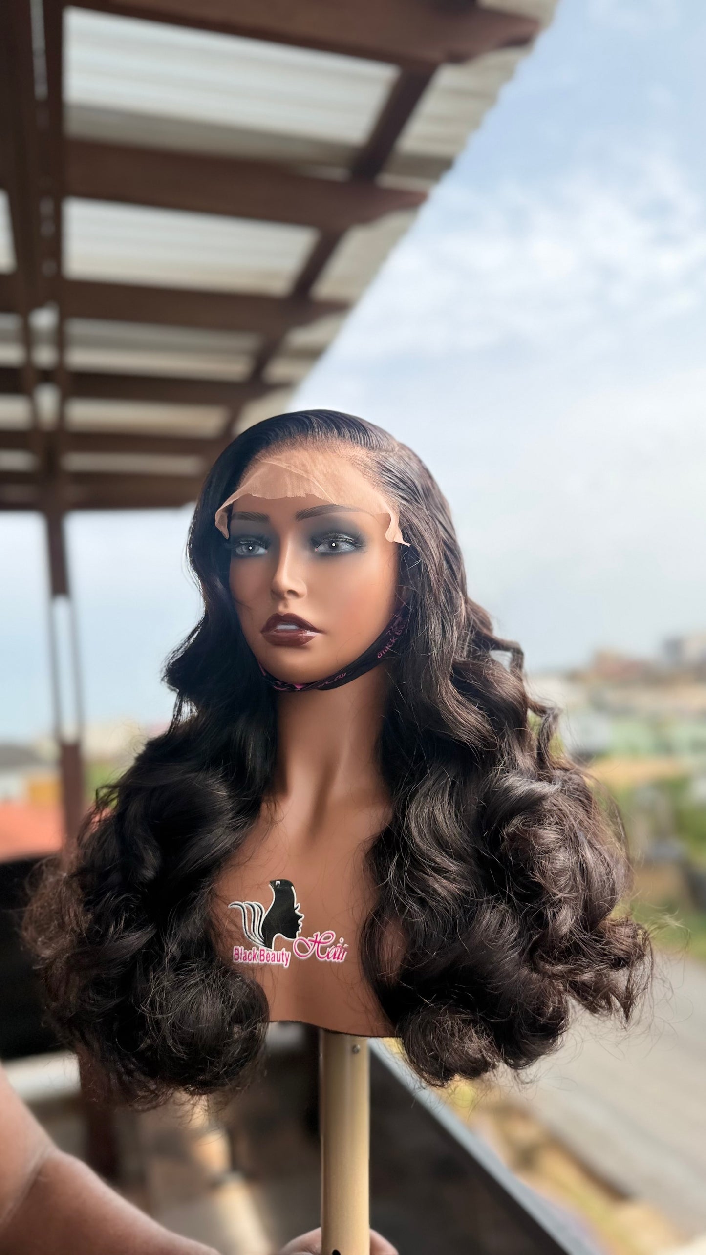 5x5 Bouncy Curly Human Hair Wig – Natural Volume Lace Closure Wig