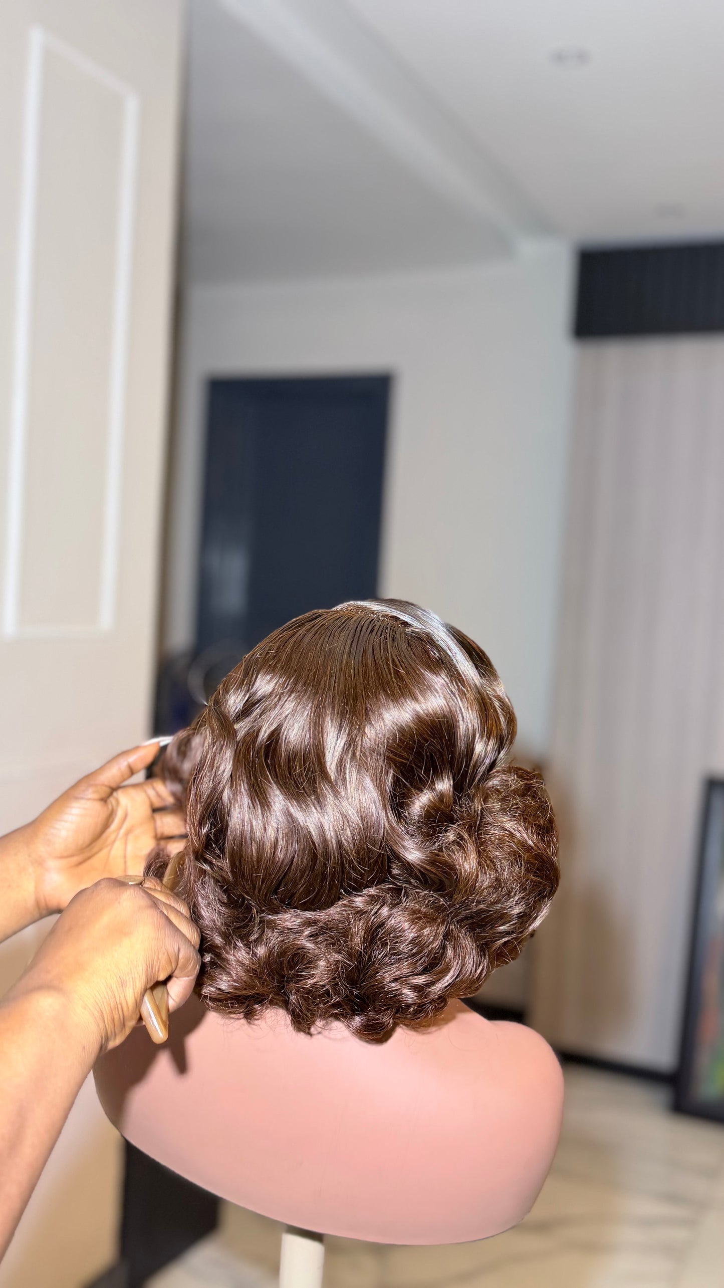 Black Beauty La Reine 4x4 , 5x5 Lace Wig – Luxury Curly Human Hair Wig-