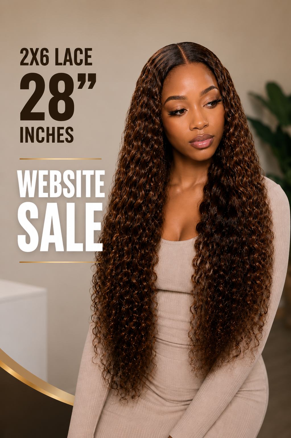 2x6 curly human hair wig