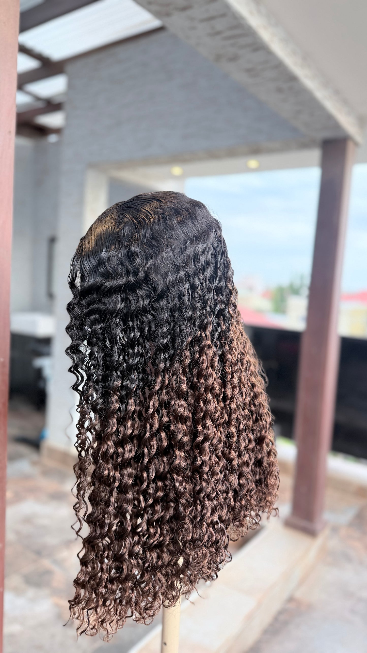Rich Aunty Premium Deep Wave Wig – 5×5 HD Lace Closure Wig (300g Luxury Density)