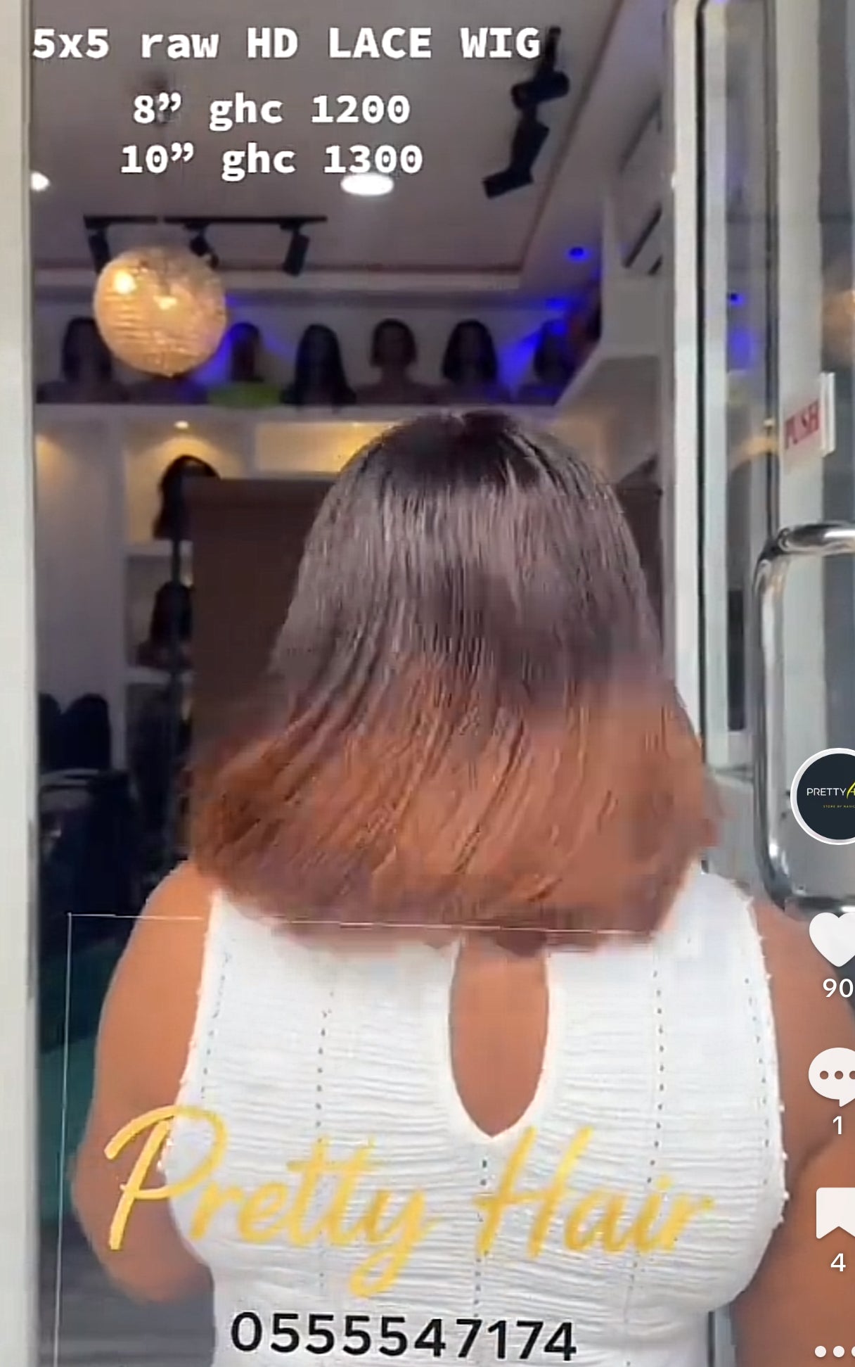 5x5 Raw Hd lace wig unit