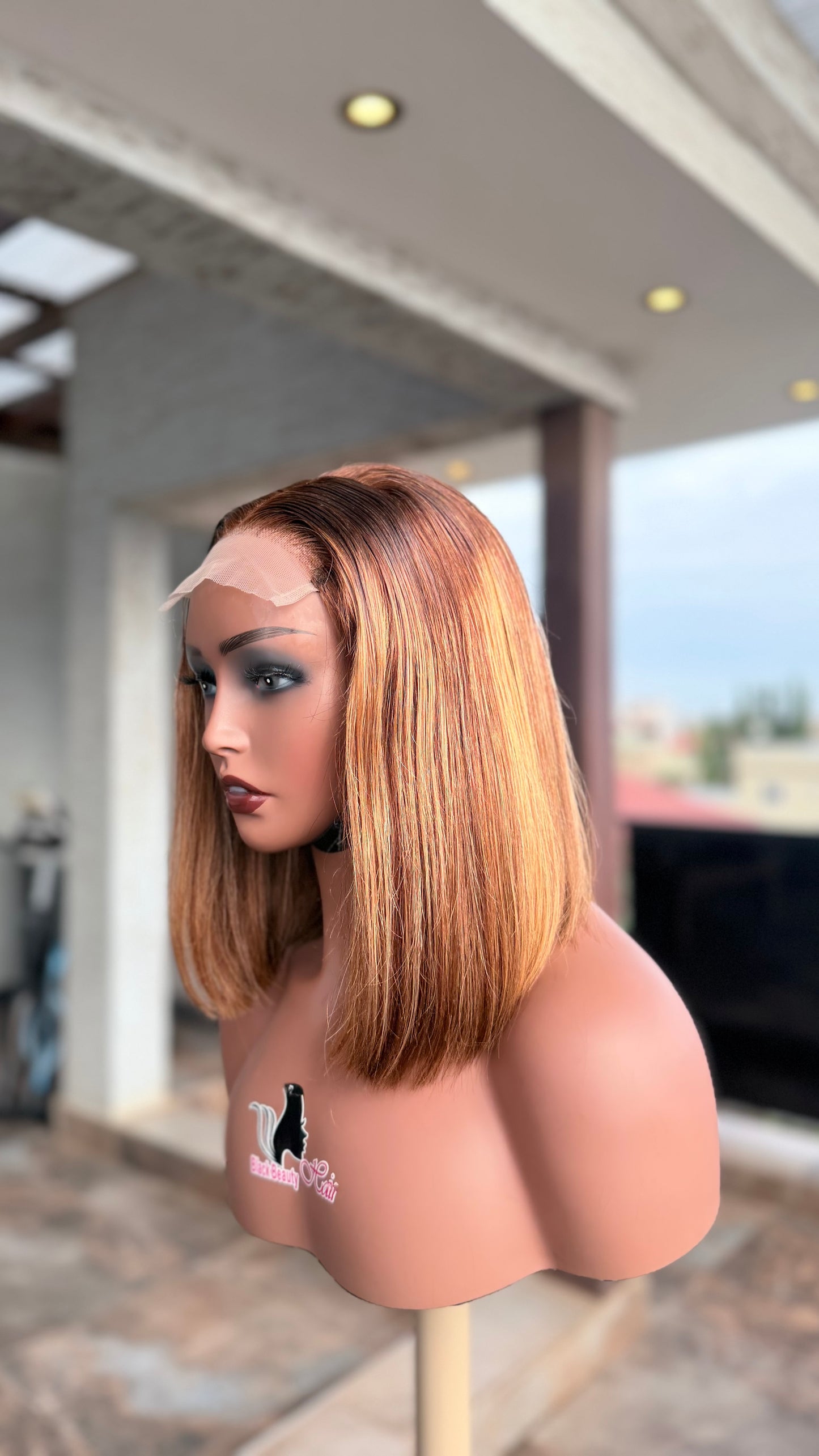 Cassandra 4x4 Lace Wig – Sleek Straight Bob Human Hair Wig
