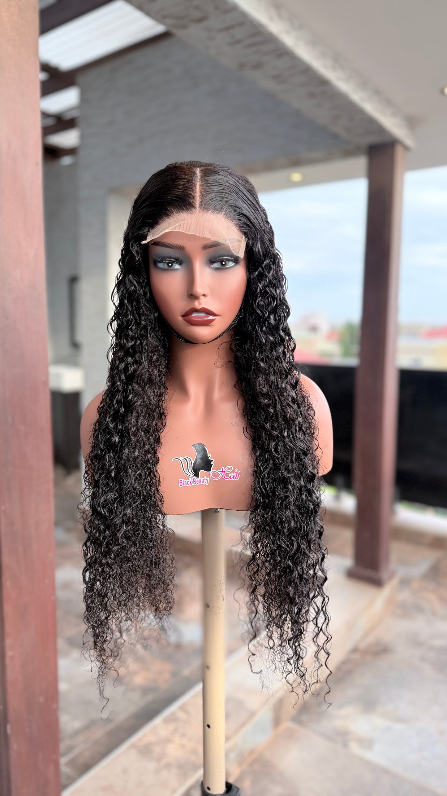 Sassy Curls 5×5 Lace Closure Wig – Deep Curly Human Hair Wig