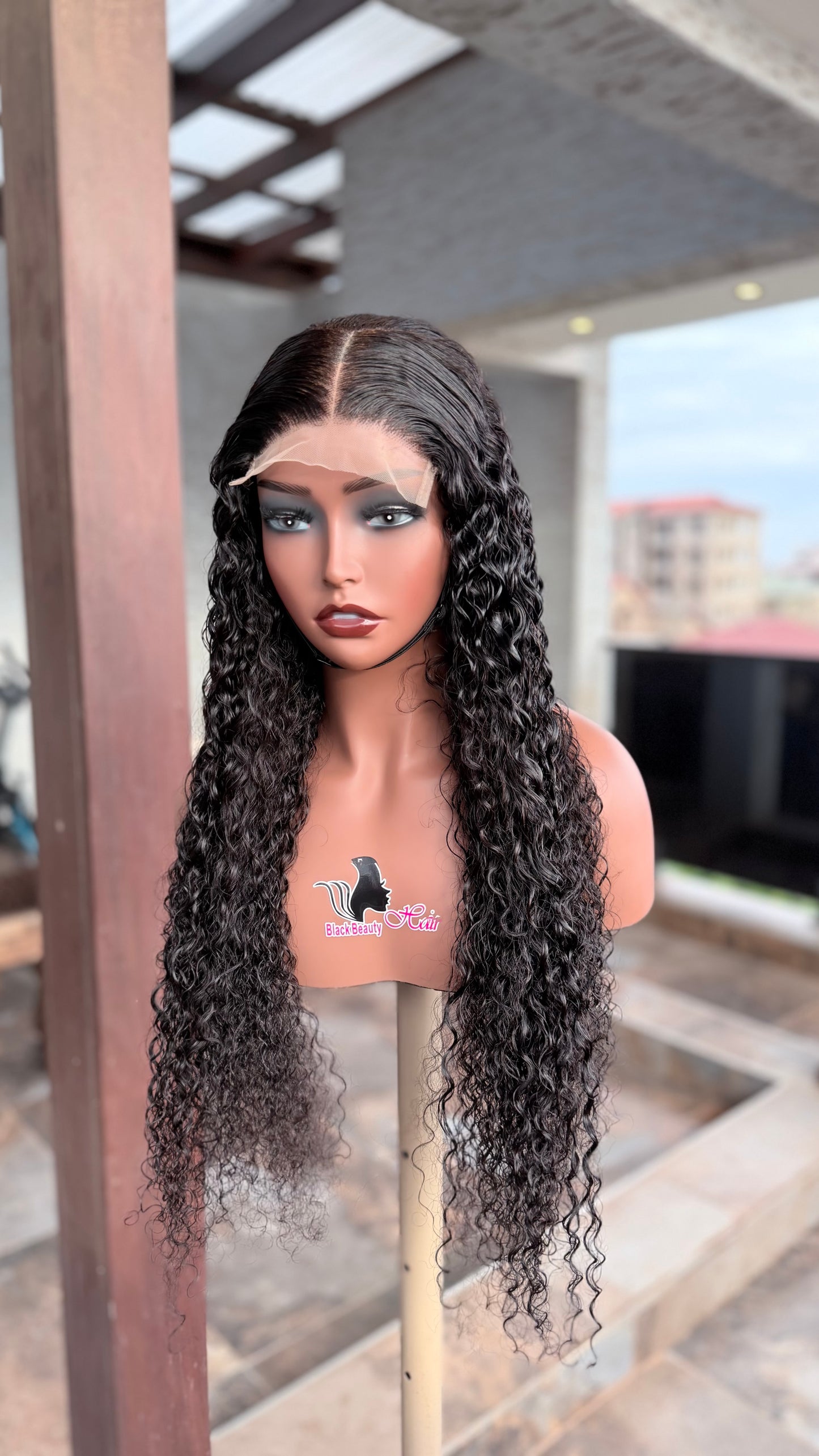 Sassy Curls 5×5 Lace Closure Wig – Deep Curly Human Hair Wig