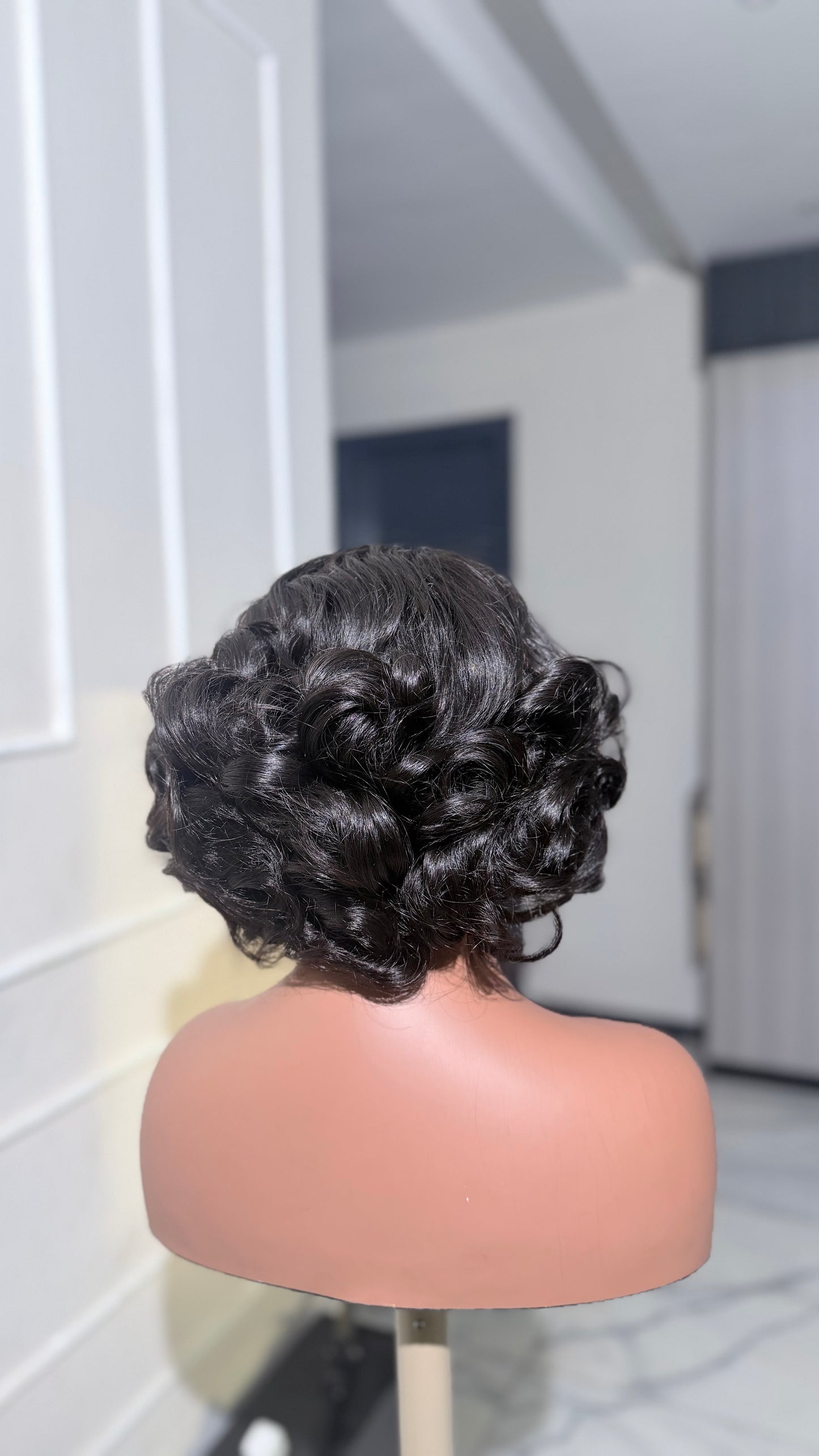 Black Beauty La Reine 4x4, 5x5 Lace Wig – Luxury Curly Human Hair Wig