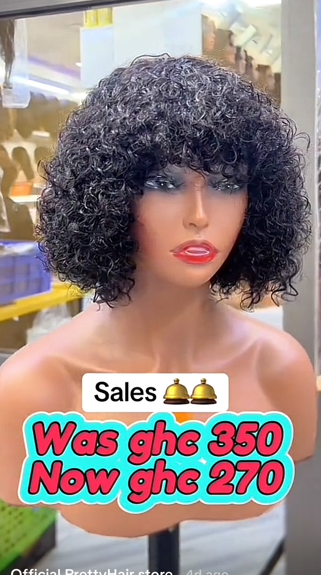 SC Executive fringe curls wig unit