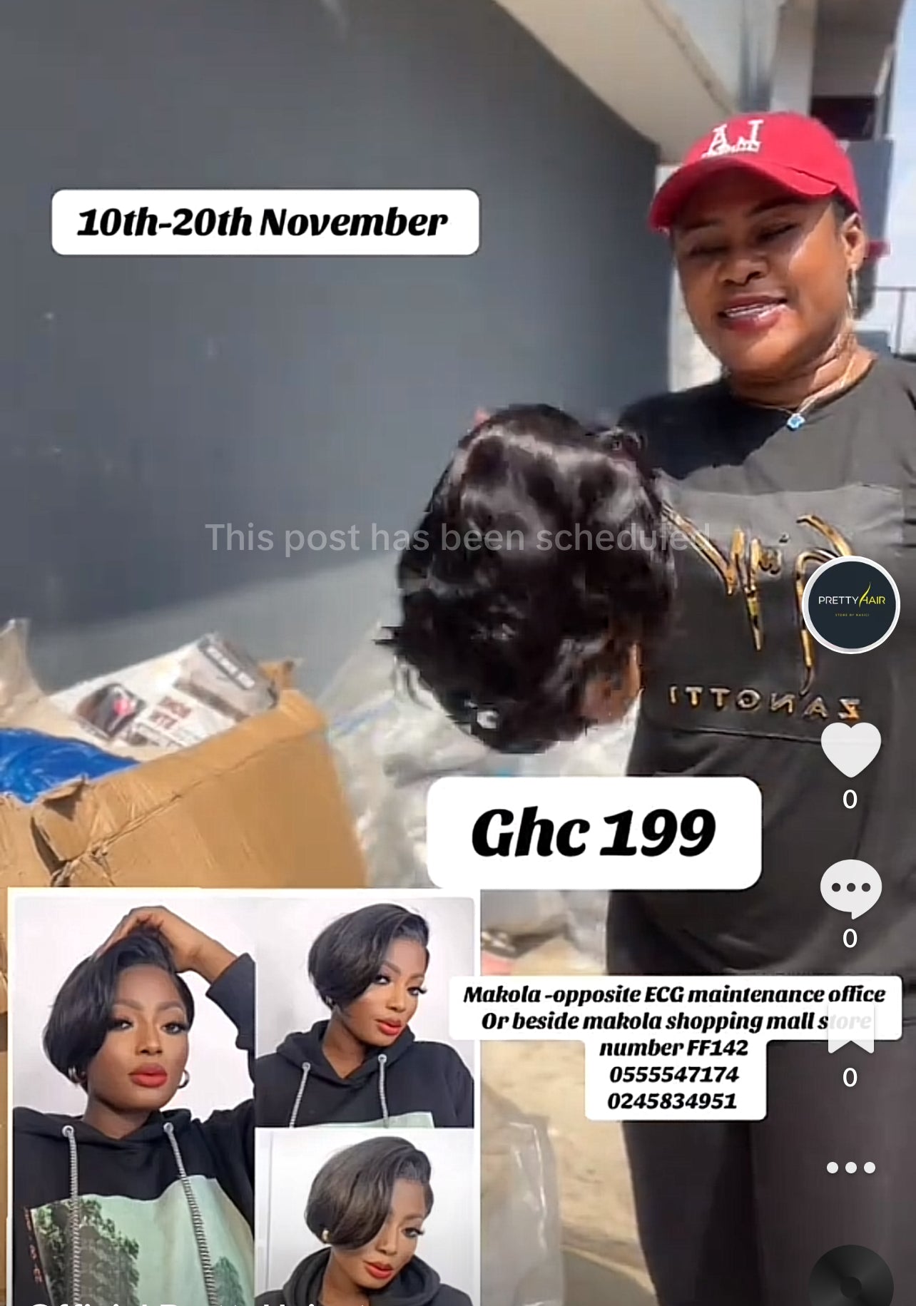 Tiwa 4x4 pixie cut wig