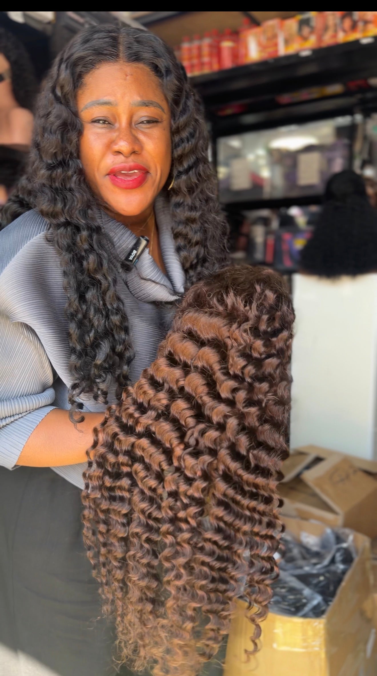 Human hair Deep Wave wig 13x4 #4