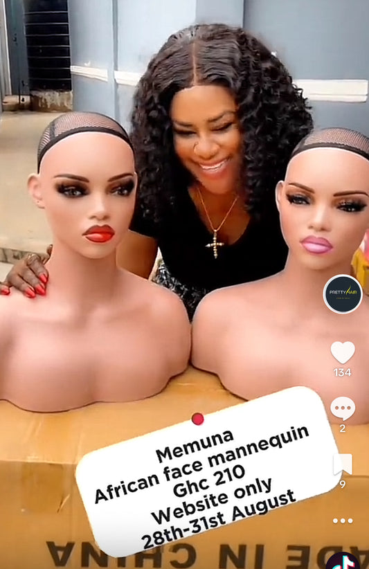 Memuna African face mannequin