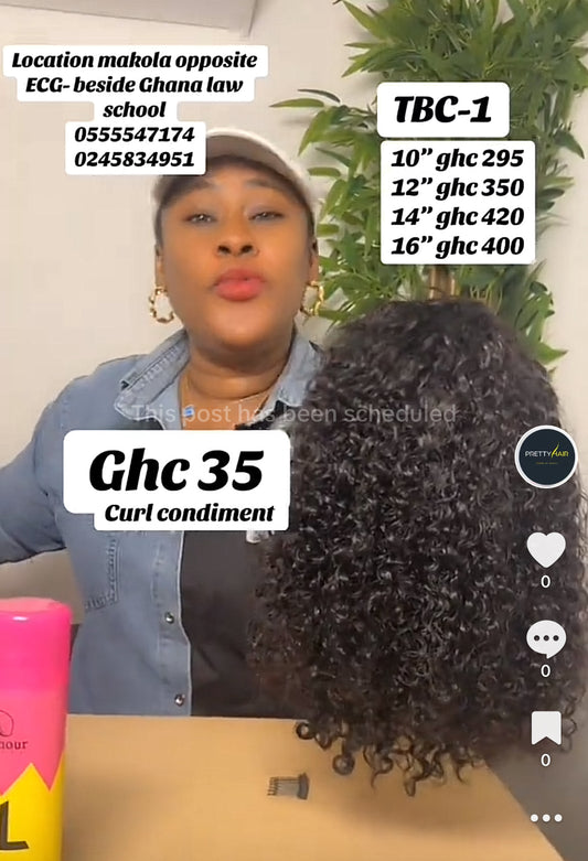 TBC-1 4x4 curls closure wig