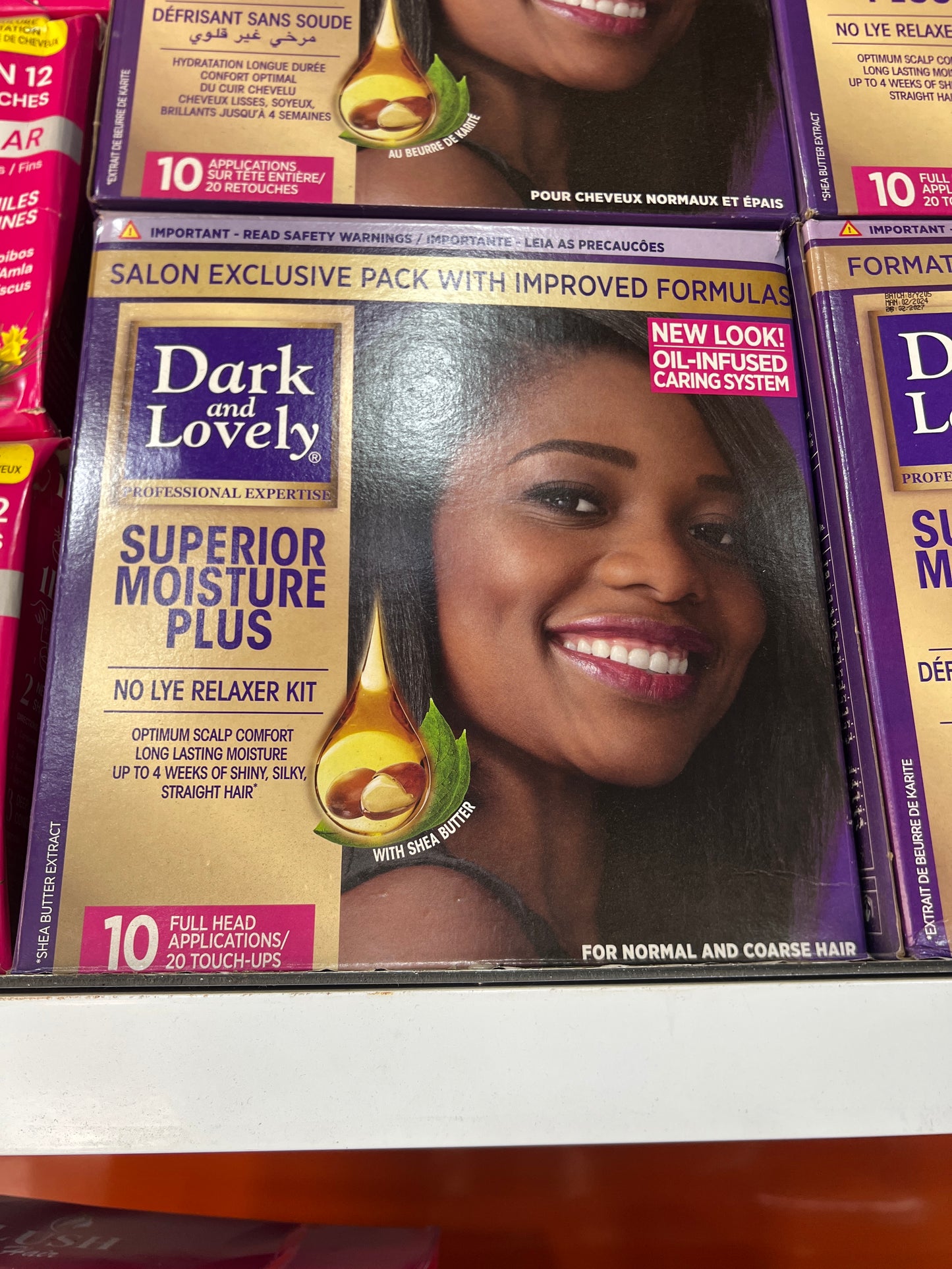 Dark and lovely hair relaxer salon size