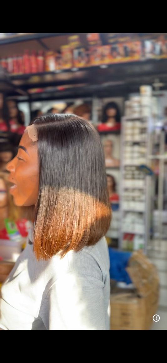 5×5 Raw Donor Bone Straight Wig – 100% Raw Hair