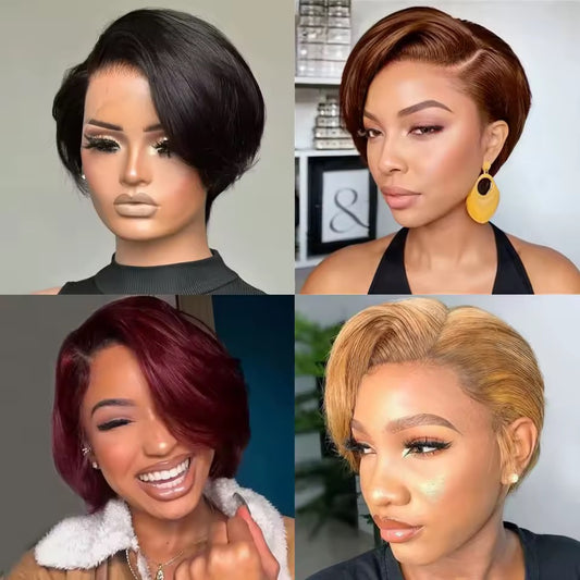4x4 Pixie Cut Human Hair Wig (Unstyled)