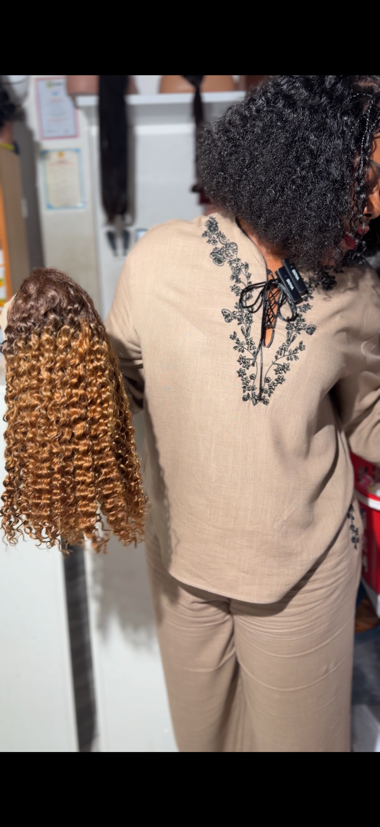 13x4 curly wig 14”